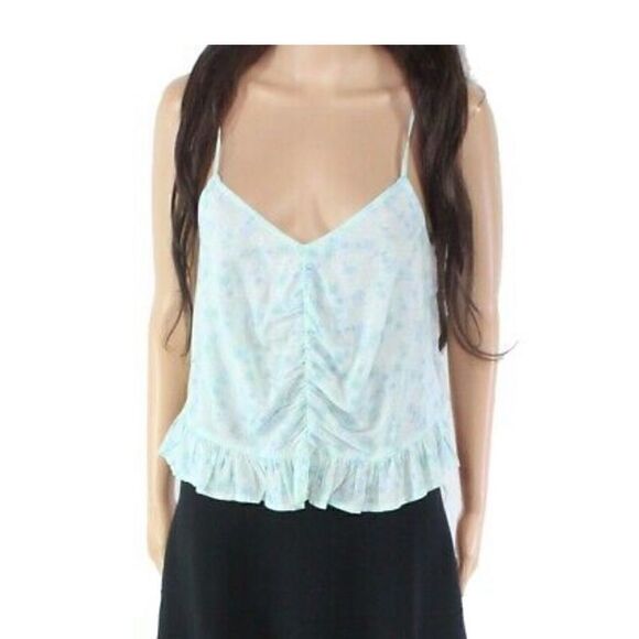abound | Camisole Floral Print Ruched Ruffle - Picture 1 of 4